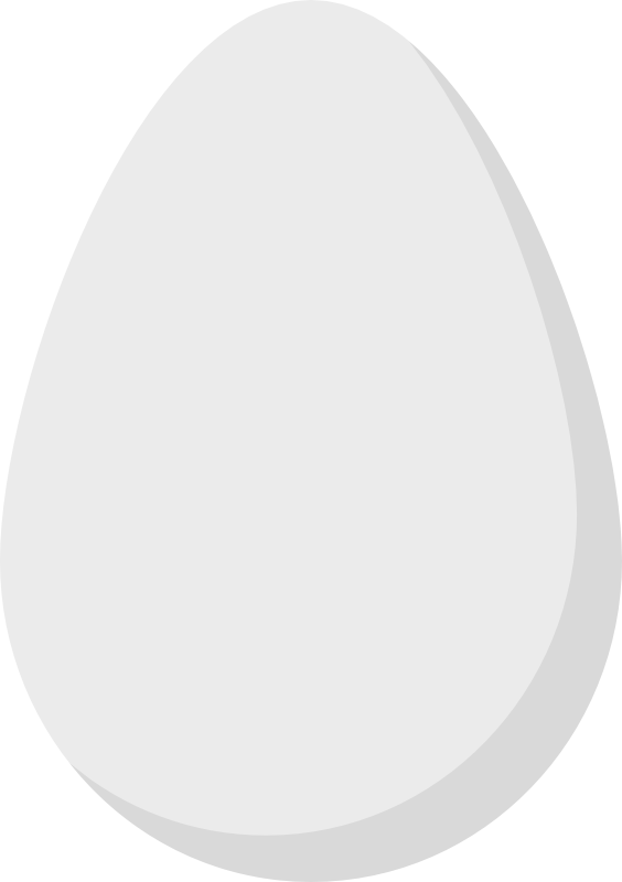 卵フラットデザインイラスト